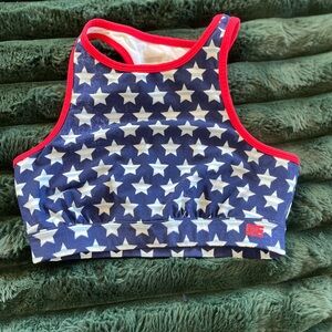 Tommy Hilfiger Blue and White Star Print Top